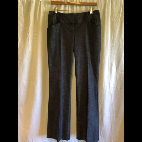 Maurices Y2K Charcoal Gray Career Pant Trouser Pant 5/6 Workcore Light Acadamia - Picture 1 of 6